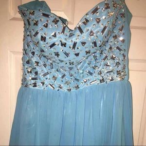 Light blue prom dress
